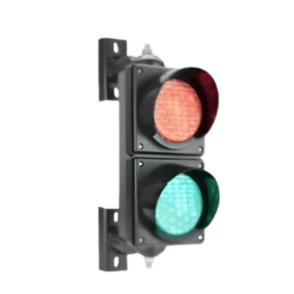 Two-color LED light ø 100mm Red - green