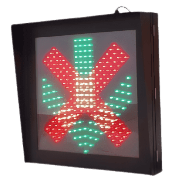 Red cross green arrow lane assignment