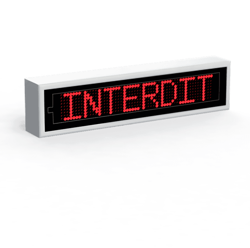 Panneau LED à message variable